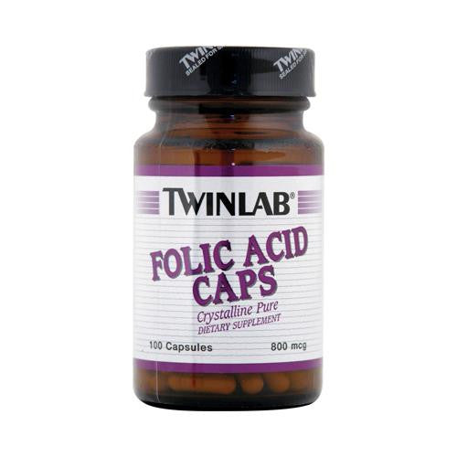 Twinlab Folic Acid Caps - 800 Mcg - 100 Capsules