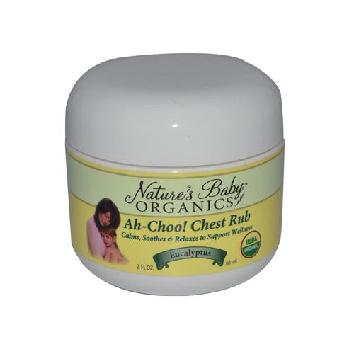 Nature's Baby Organics Ah-choo Chest Rub Eucalyptus - 2 Oz