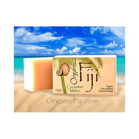 Organic Fiji Coconut Oil Soap Organic Cucumber - 7 Oz