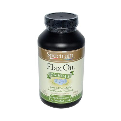 Spectrum Essentials Flax Oil Omega-3 - 1000 Mg - 250 Softgels