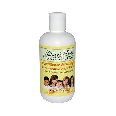 Nature's Baby Organics Conditioner And Detangler Vanilla Tangerine - 8 Fl Oz