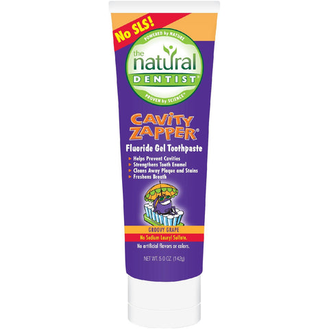 Natural Dentist Kids Cavity Zapper Toothpaste Buster Groovy Grape - 5 Oz