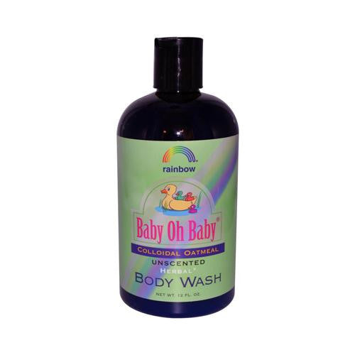 Rainbow Research Baby Oh Baby Organic Herbal Wash Colloidal Oatmeal Unscented - 12 Fl Oz