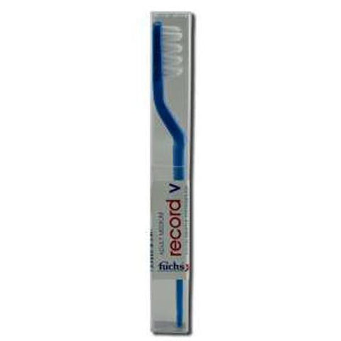 Fuchs Adult Medium Record V Nylon Bristle Toothbrush - 1 Toothbrush - Case Of 10