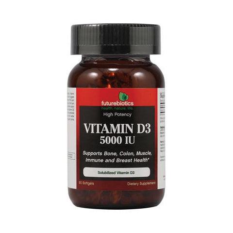 Futurebiotics Vitamin D3 - 5000 Iu - 90 Softgels