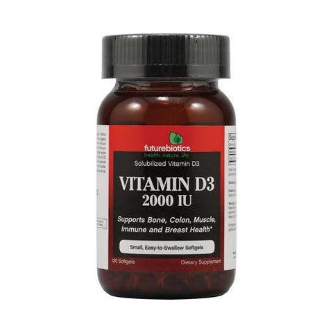 Futurebiotics Vitamin D3 - 2000 Iu - 120 Softgels