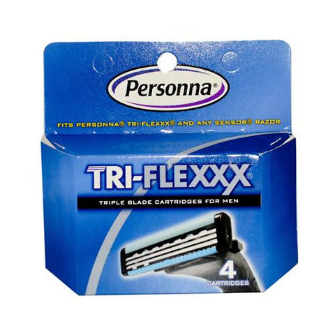 Personna Tri-flexxx Razor System For Men Cartridge Refill - 4 Cartridges