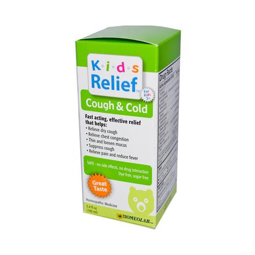 Homeolab Usa Kids Relief Cough And Cold For Kids 2+ Fruit - 3.4 Fl Oz