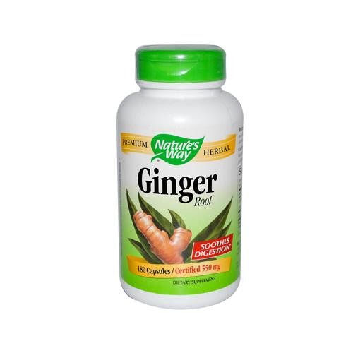 Nature's Way Ginger Root - 180 Capsules