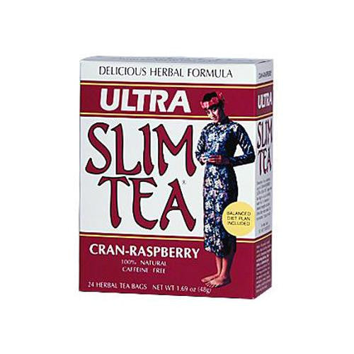 Hobe Labs Ultra Slim Tea Cran-raspberry - 24 Tea Bags