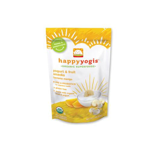 Happy Baby Happymelts Organic Yogurt Snacks For Babies And Toddlers Banana Mango - 1 Oz - Case Of 8