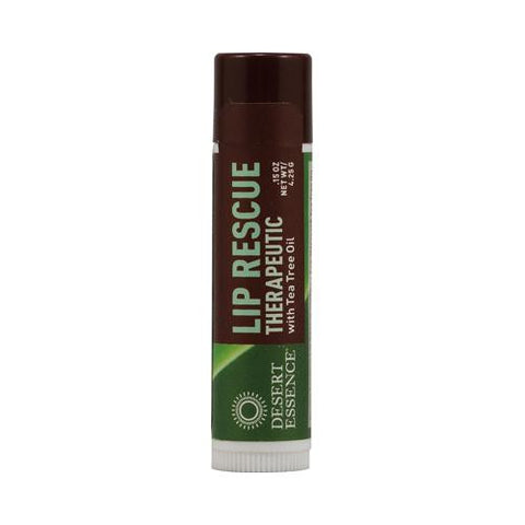 Desert Essence Lip Rescue Therapeutic With Tea Tree Oil - 0.15 Oz - Case Of 24