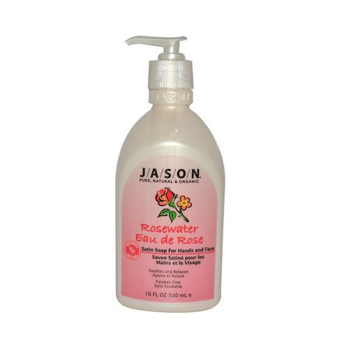 Jason Pure Natural Hand Soap Invigorating Rosewater - 16 Fl Oz