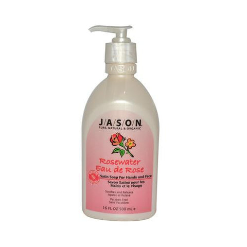 Jason Pure Natural Hand Soap Invigorating Rosewater - 16 Fl Oz