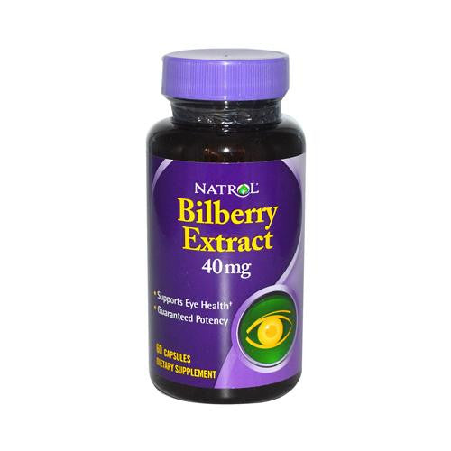 Natrol Bilberry Extract - 40 Mg - 60 Capsules