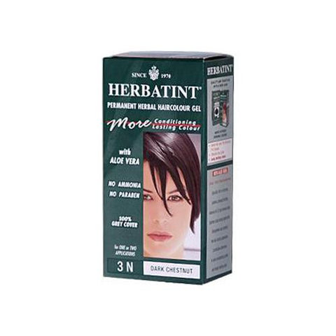 Herbatint Permanent Herbal Haircolour Gel 3n Dark Chestnut - 135 Ml