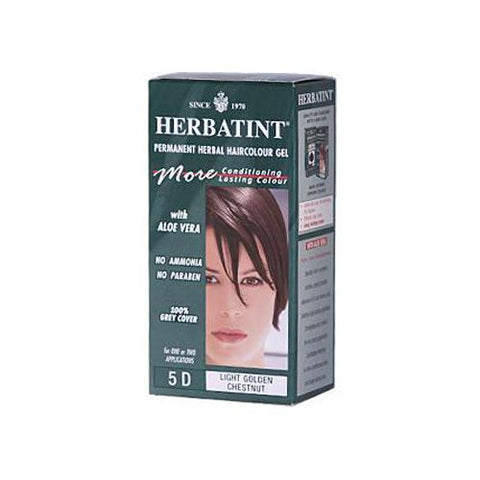 Herbatint Permanent Herbal Haircolour Gel 5d Light Golden Chestnut - 135 Ml