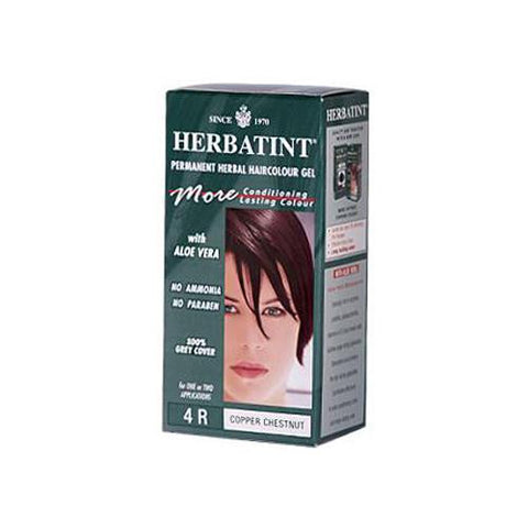 Herbatint Permanent Herbal Haircolour Gel 4r Copper Chestnut - 135 Ml