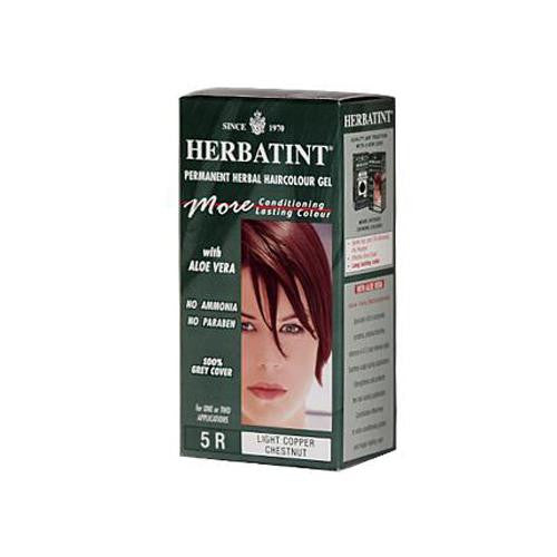 Herbatint Permanent Herbal Haircolour Gel 5r Light Copper Chestnut - 135 Ml