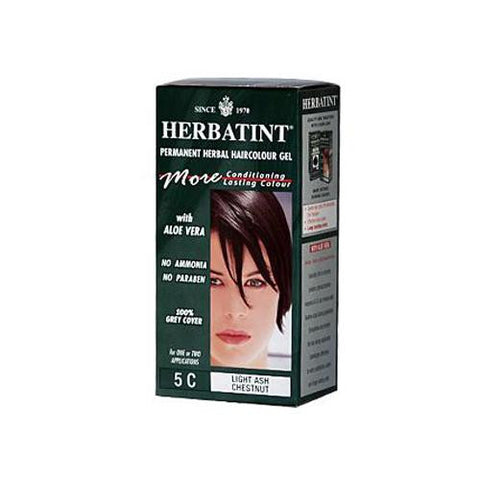 Herbatint Permanent Herbal Haircolour Gel 5c Light Ash Chestnut - 135 Ml