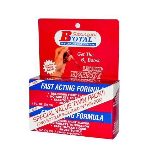 Sublingual Products B-total Twin Pack - 2 Fl Oz