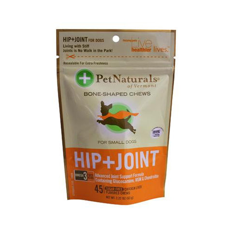 Pet Naturals Of Vermont Hip And Joint For Small Dogs Chicken Liver - 45 Soft Chews