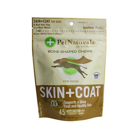 Pet Naturals Of Vermont Skin And Coat For Dogs Duck - 45 Soft Chews