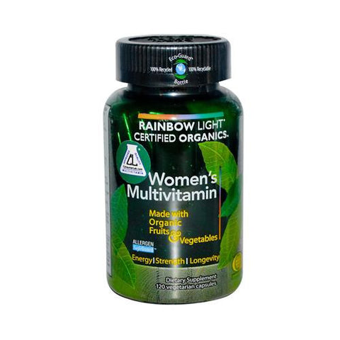 Rainbow Light Certified Organics Women's Multivitamin - 120 Vegetarian Capsules