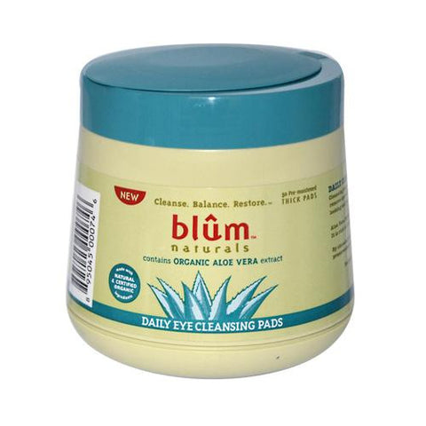 Blum Naturals Daily Eye Cleaning Pads With Aloe Vera - 50 Pads