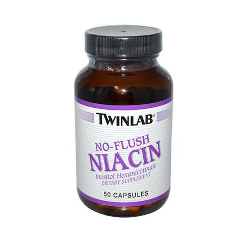 Twinlab No Flush Niacin - 50 Capsules