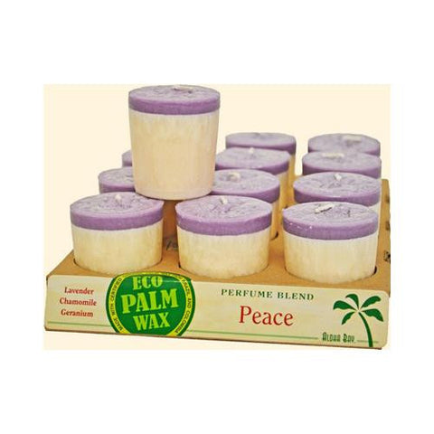 Aloha Bay Votive Candle - Peace - Case Of 12 - 2 Oz