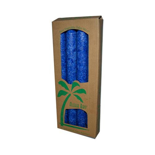 Aloha Bay Palm Tapers Royal Blue - 4 Candles