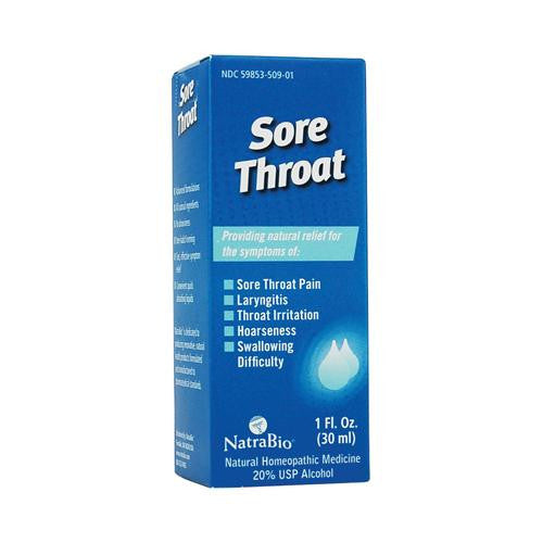 Natrabio Sore Throat - 1 Fl Oz