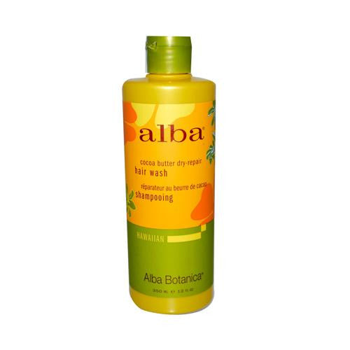 Alba Botanica Hawaiian Hair Wash Cocoa Butter Dry Repair - 12 Fl Oz