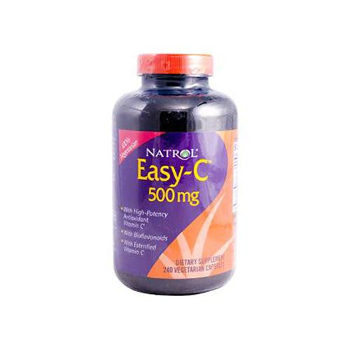 Natrol Easy-c With Bioflavonoids - 500 Mg - 240 Vegetarian Capsules