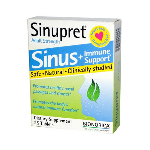 Sinupret Plus For Adults - 25 Tablets