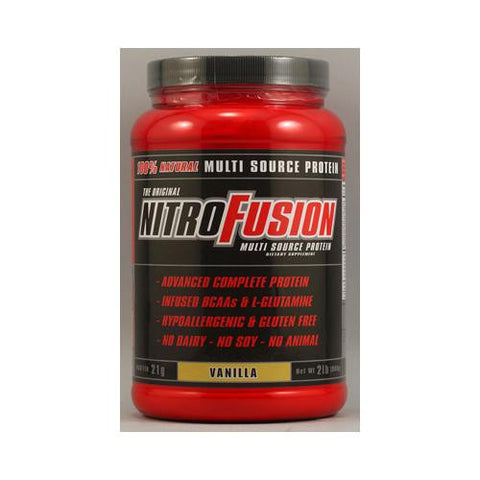 Nitro Fusion Multi-source Protein Formula Vanilla - 2 Lbs