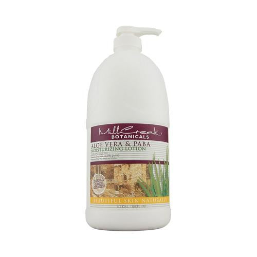 Mill Creek Botanicals Aloe Vera And Paba Moisturizing Lotion - 64 Fl Oz