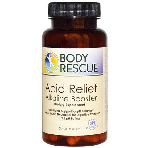 Peelu Body Rescue Acid Relief Alkaline Booster - 60 Capsules