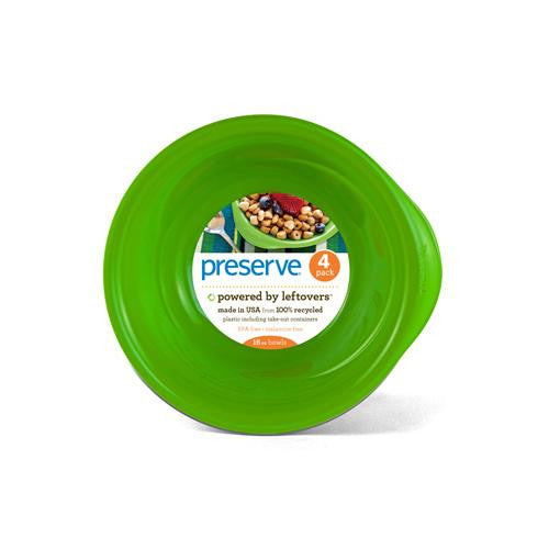 Preserve Everyday Bowls - Apple Green - Case Of 8 - 4 Pack - 16 Oz