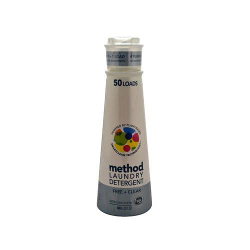 Method Products Fresh And Clean Unscented Detergent - 50 Loads - Case Of 6 - 20 Oz