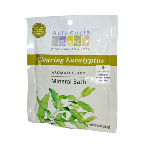 Aura Cacia Aromatherapy Mineral Bath Eucalyptus Harvest - 2.5 Oz - Case Of 6