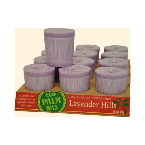 Aloha Bay Votive Eco Palm Wax Candle - Lavender Hills - Case Of 12 - 2 Oz