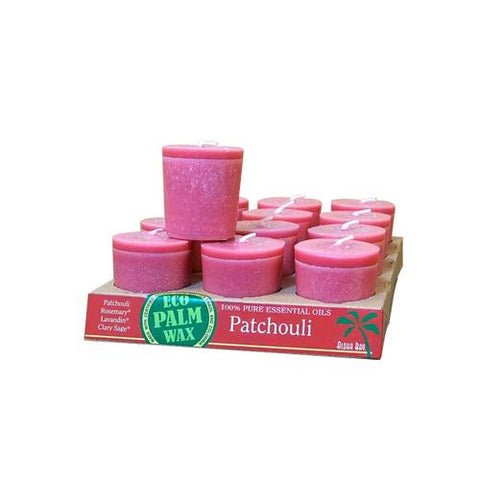 Aloha Bay Candle Votive Essential Oil Patchouli - 12 Candles - Case Of 12