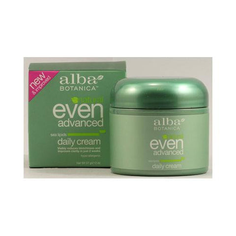 Alba Botanica Natural Even Advanced Daily Cream - 2 Oz