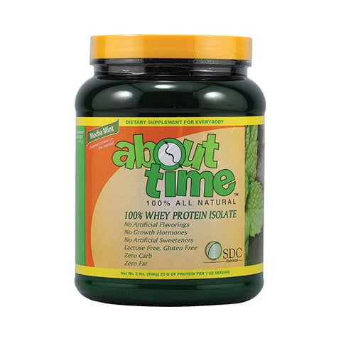 About Time Whey Protein Isolate Mocha Mint - 2 Lbs