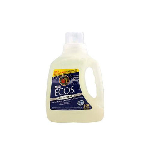 Earth Friendly Ecos Ultra 2x All Natural Laundry Detergent - Free And Clear - Case Of 4 - 100 Fl Oz