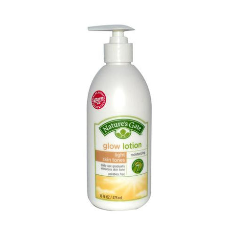 Nature's Gate Glow Lotion Light Skin Tones - 16 Fl Oz