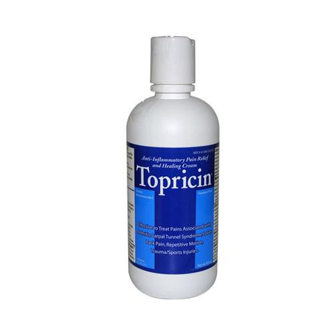 Topricin Anti-inflammatory Pain Relief And Healing Cream - 8 Oz