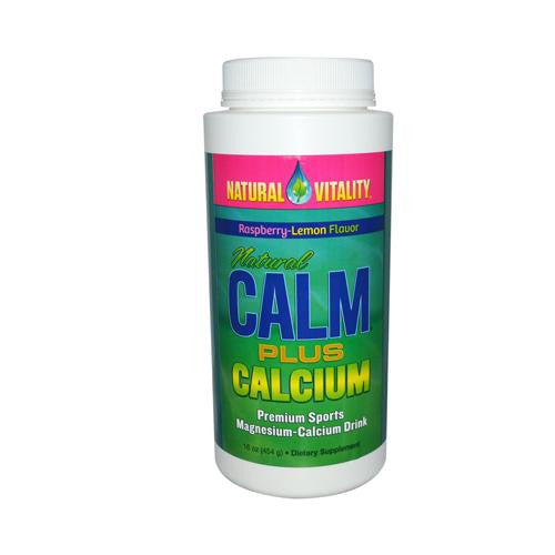 Natural Vitality Natural Calm Plus Calcium Raspberry-lemon - 16 Oz